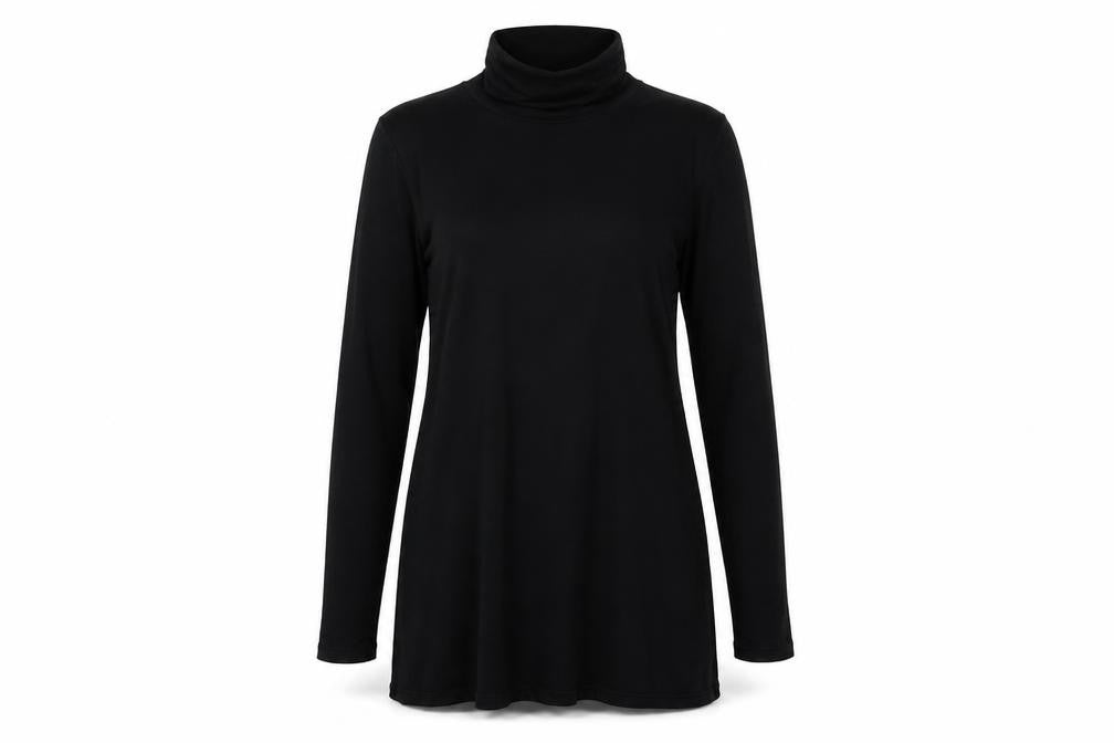 Front view of Missguided women’s black jumper, size UK 4