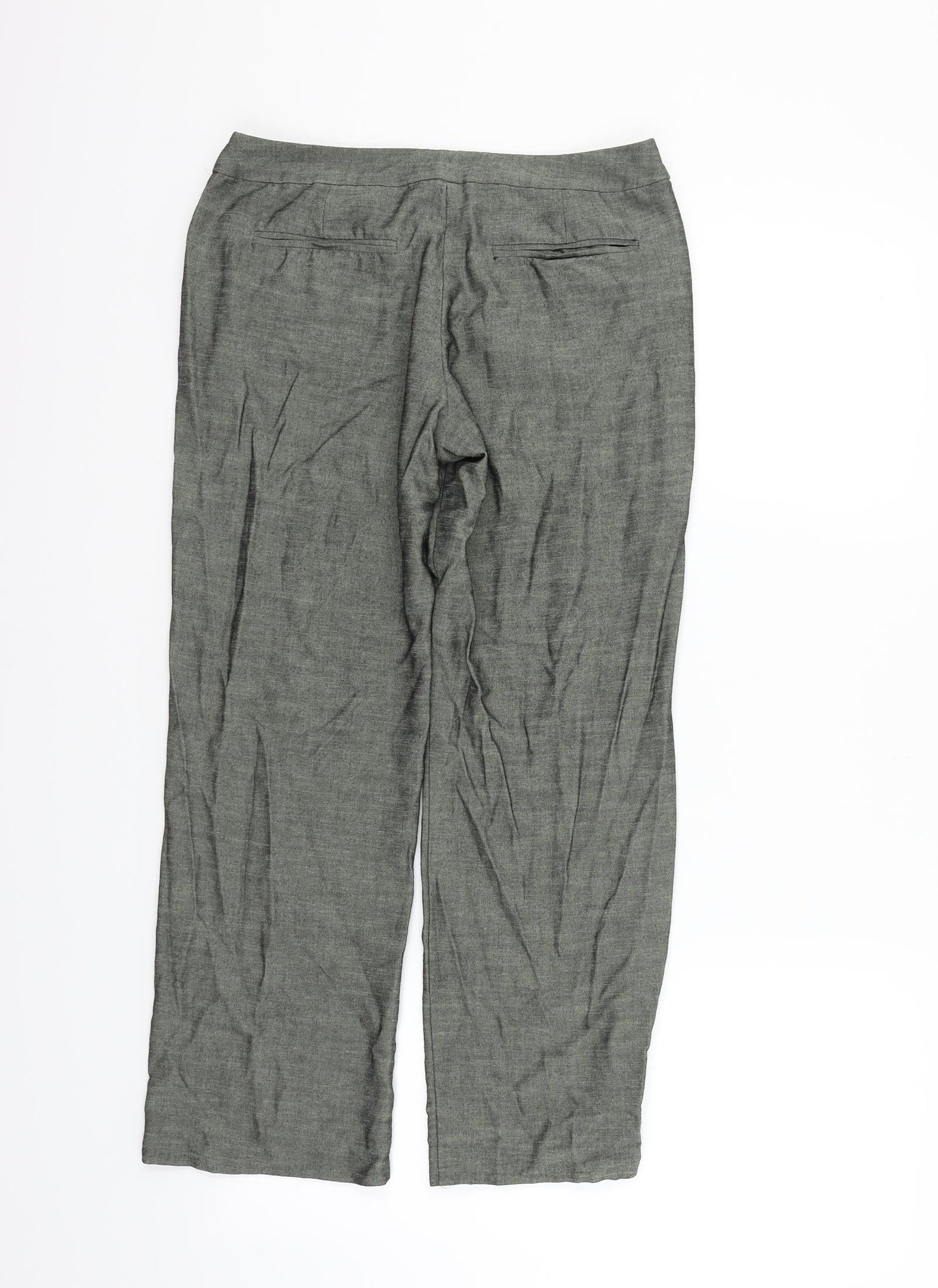 MING Womens Green   Cropped Trousers Size 6 L33 in