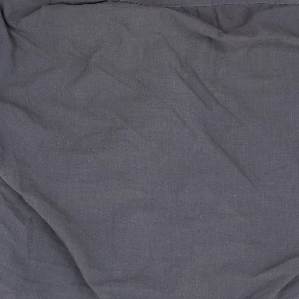 Mens UK Size 15 Pierre Cardin` Grey  Button-Up Long Sleeve Casual Shirt