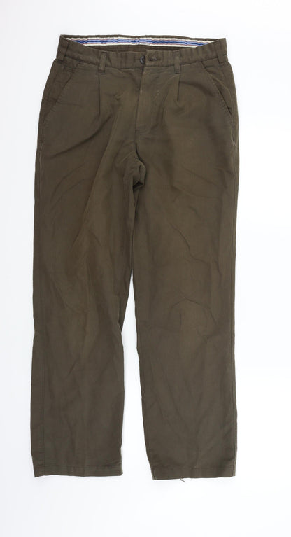 Womens UK Size 32 in Blue Harbour Regular Fit  Brown Trousers