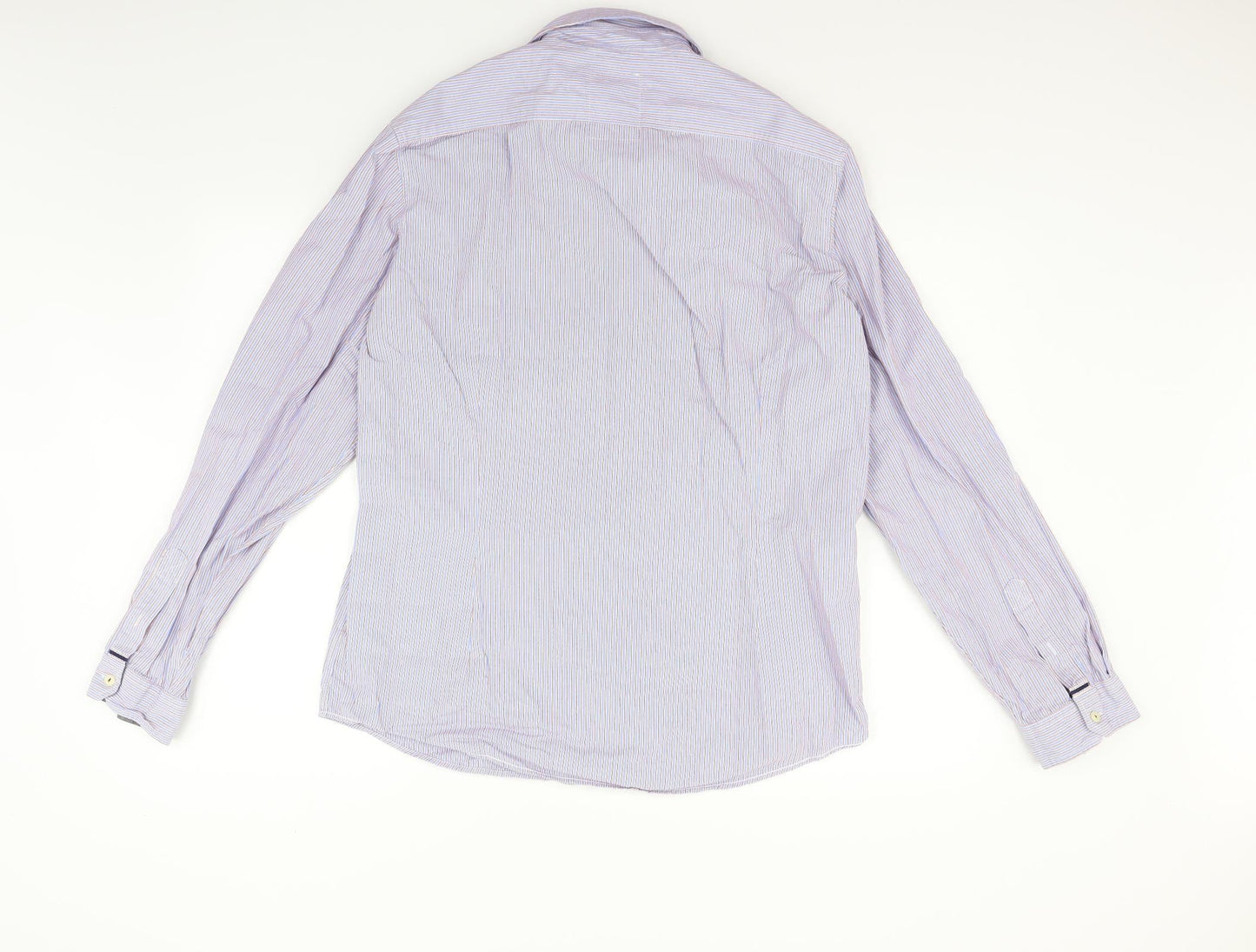 Mens UK Size L NEXT Blue  Button-Up Long Sleeve Casual Shirt