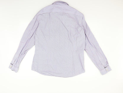 Mens UK Size L NEXT Blue  Button-Up Long Sleeve Casual Shirt