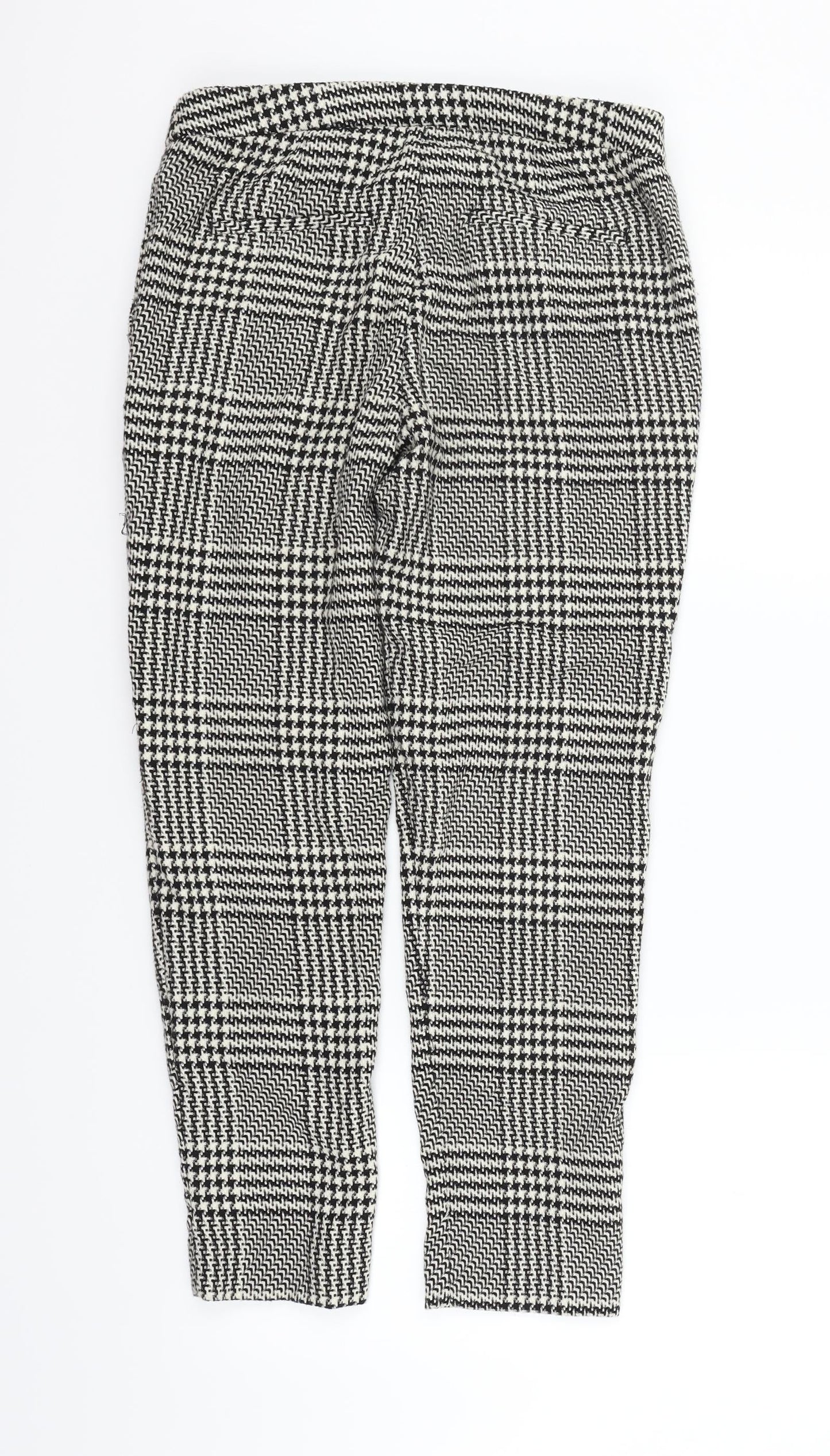 Womens UK Size 10 H&M Regular Fit Sweatpants White Trousers