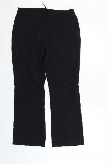 TU Womens Black   Trousers  Size 14 L25 in