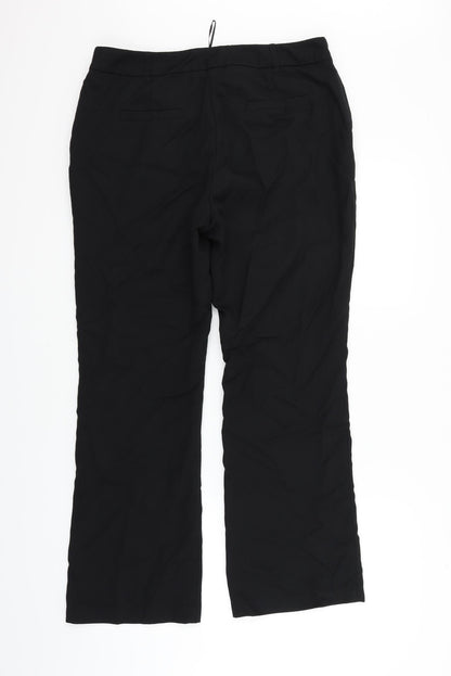 TU Womens Black   Trousers  Size 14 L25 in