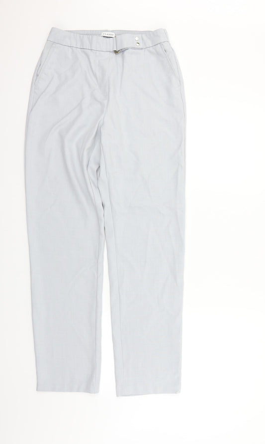 Womens UK Size 10 Marks and Spencer Regular Fit  Grey Trousers
