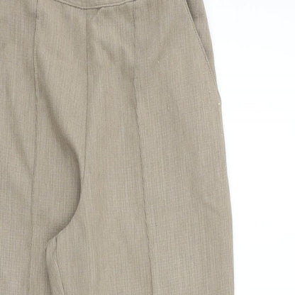 Womens UK Size 10 Marks and Spencer Regular Fit  Beige Trousers