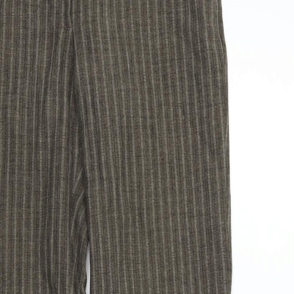 Womens UK Size 32 in H&M Regular Fit  Green Trousers