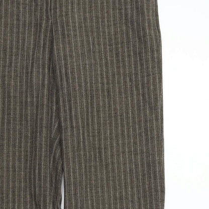 Womens UK Size 32 in H&M Regular Fit  Green Trousers