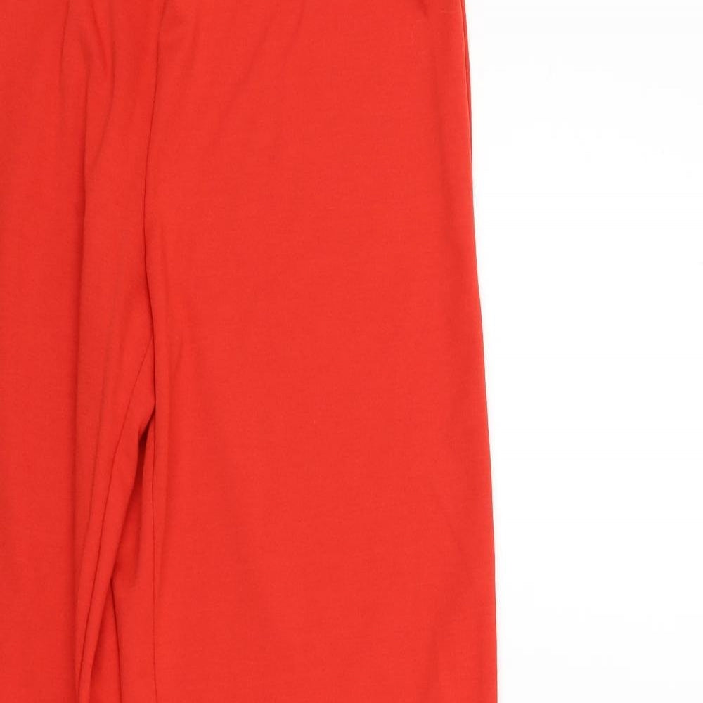 Womens UK Size 12 Damart Regular Fit  Red Trousers