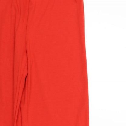 Womens UK Size 12 Damart Regular Fit  Red Trousers