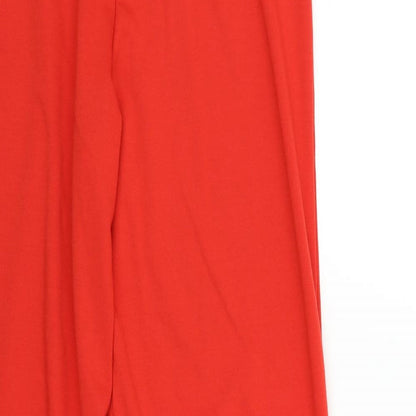 Womens UK Size 12 Damart Regular Fit  Red Trousers