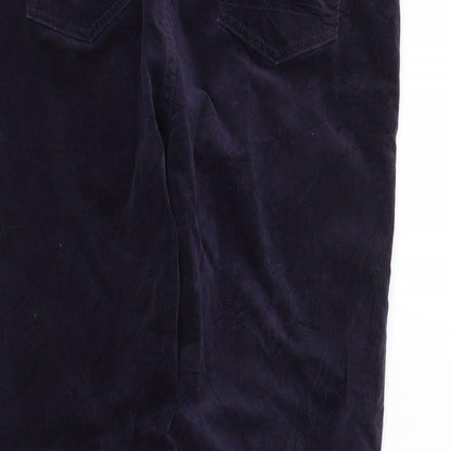 Indigo Womens Blue   Cropped Trousers Size 33 in L23 in