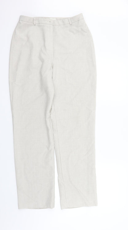 Womens UK Size 12 Marks and Spencer Regular Fit  Beige Trousers