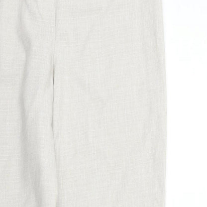 Womens UK Size 12 Marks and Spencer Regular Fit  Beige Trousers