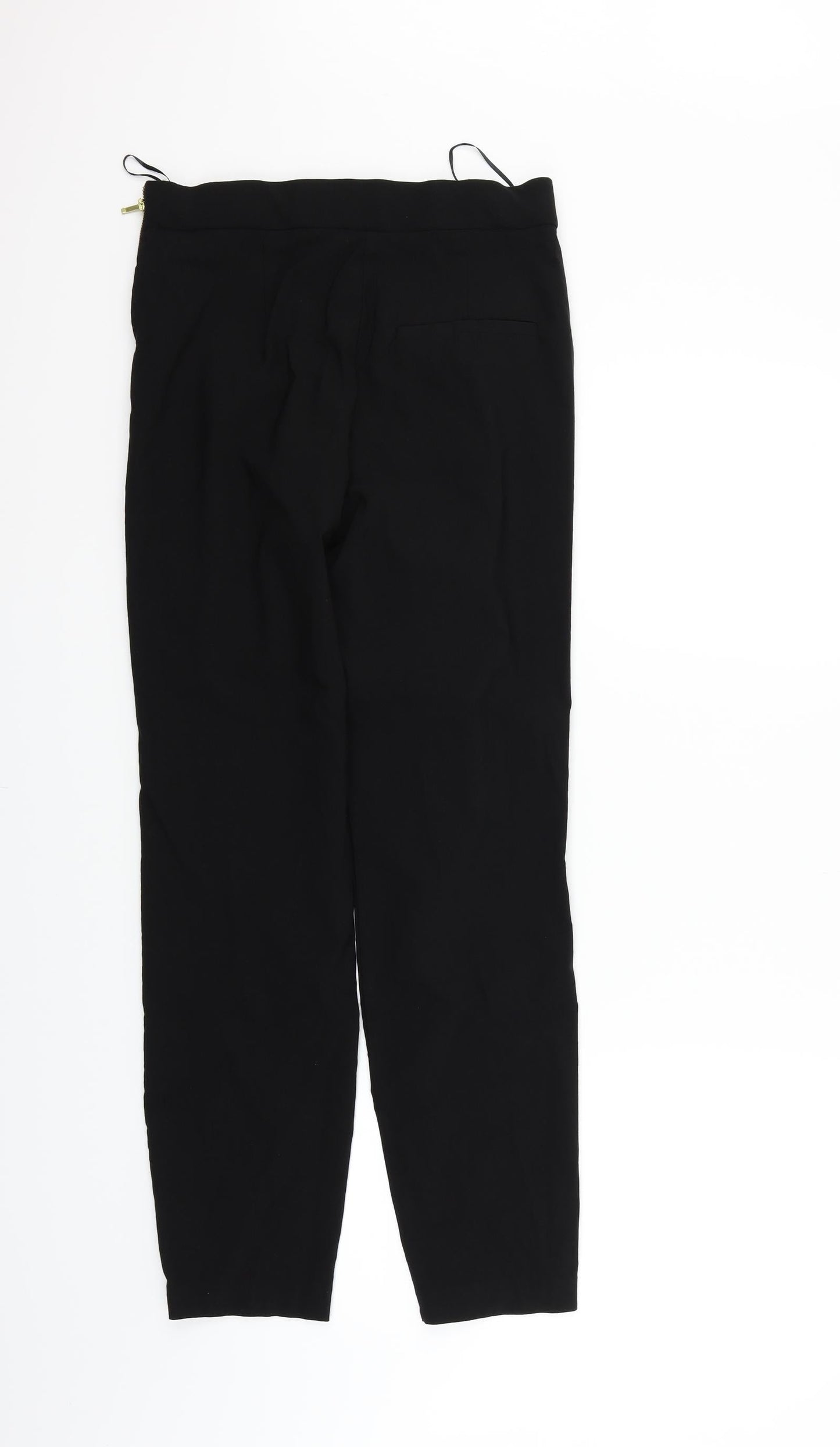 Womens UK Size 10 Papaya Regular Fit Sweatpants Black Trousers