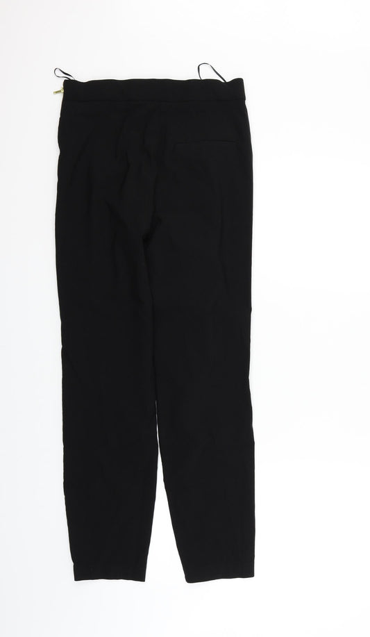 Womens UK Size 10 Papaya Regular Fit Sweatpants Black Trousers