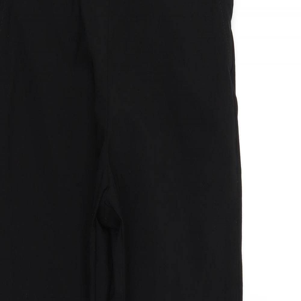 Womens UK Size 10 Papaya Regular Fit Sweatpants Black Trousers
