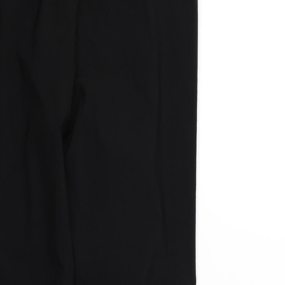 Womens UK Size 10 Papaya Regular Fit Sweatpants Black Trousers