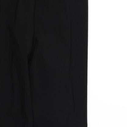 Womens UK Size 10 Papaya Regular Fit Sweatpants Black Trousers