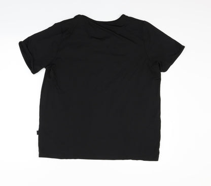 Corporate Wear Womens Black   Basic T-Shirt Size L
