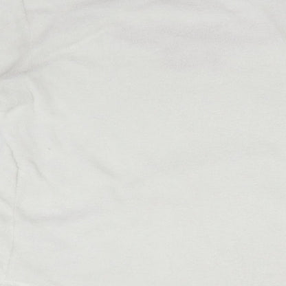 LOVE TO LOUNGE Girls White Solid  Top Pyjama Top Size S  - Cuddle Me