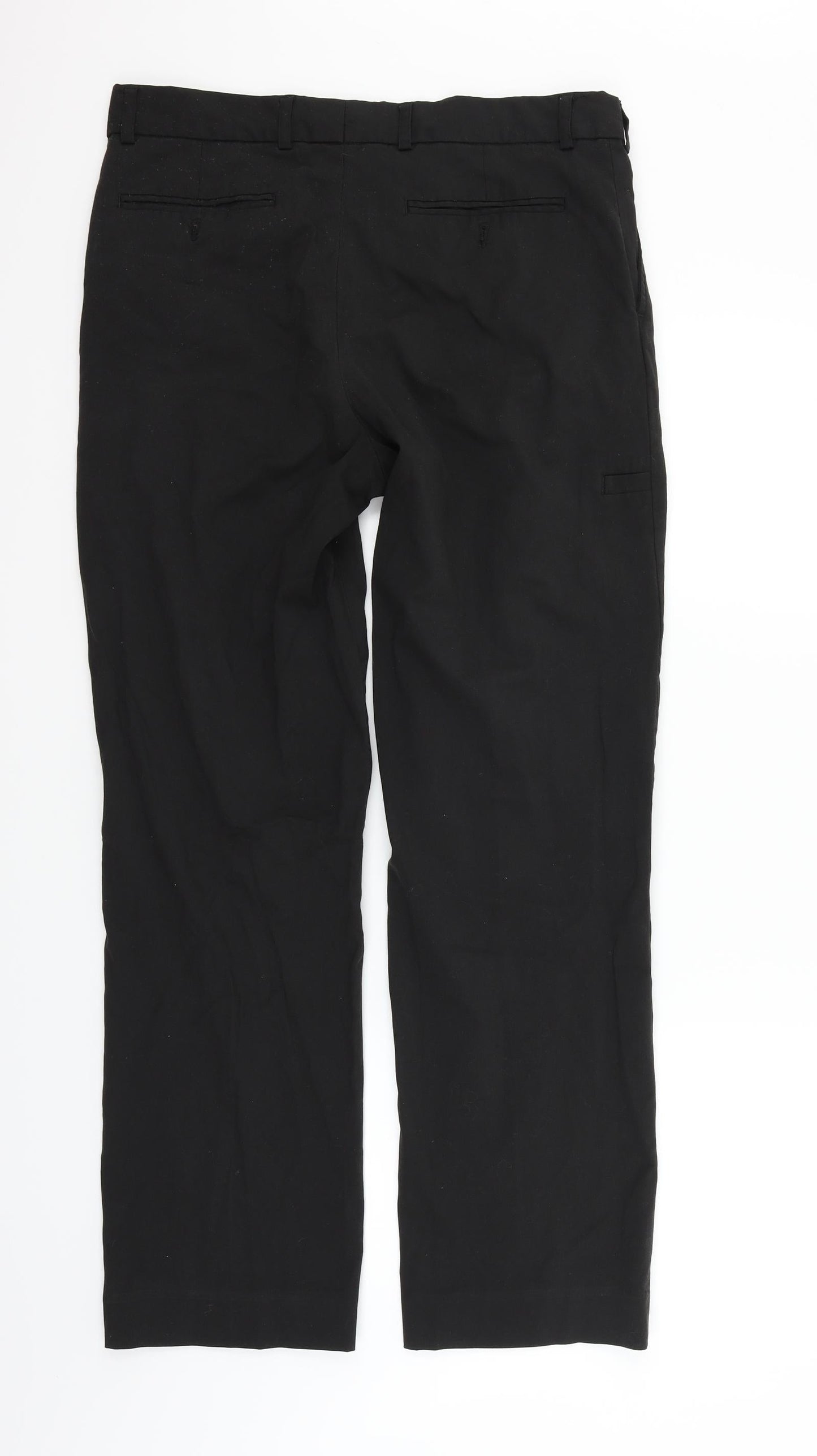Womens UK Size 34 in Marks and Spencer Regular Fit  Black Trousers