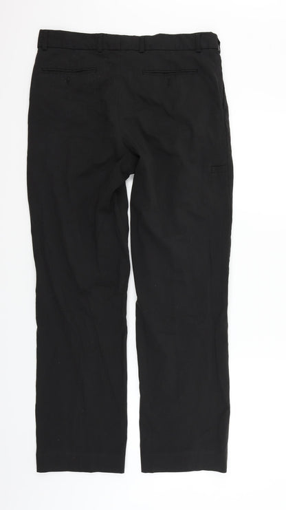 Womens UK Size 34 in Marks and Spencer Regular Fit  Black Trousers