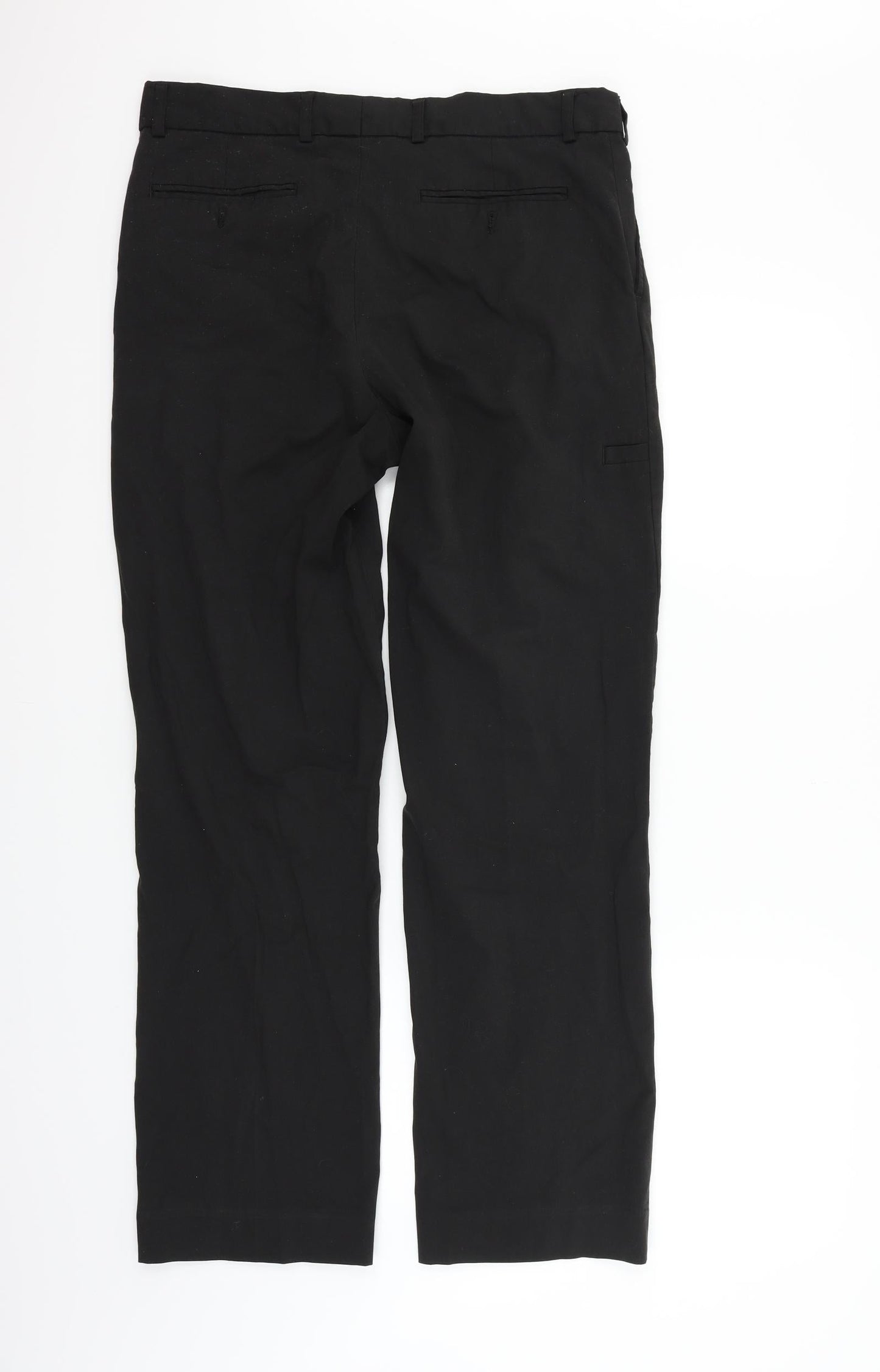 Womens UK Size 34 in Marks and Spencer Regular Fit  Black Trousers