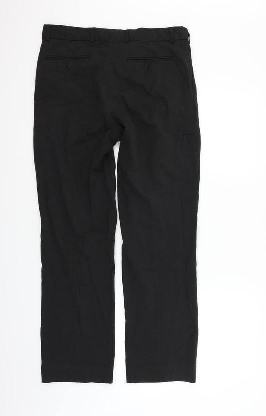 Womens UK Size 34 in Marks and Spencer Regular Fit  Black Trousers
