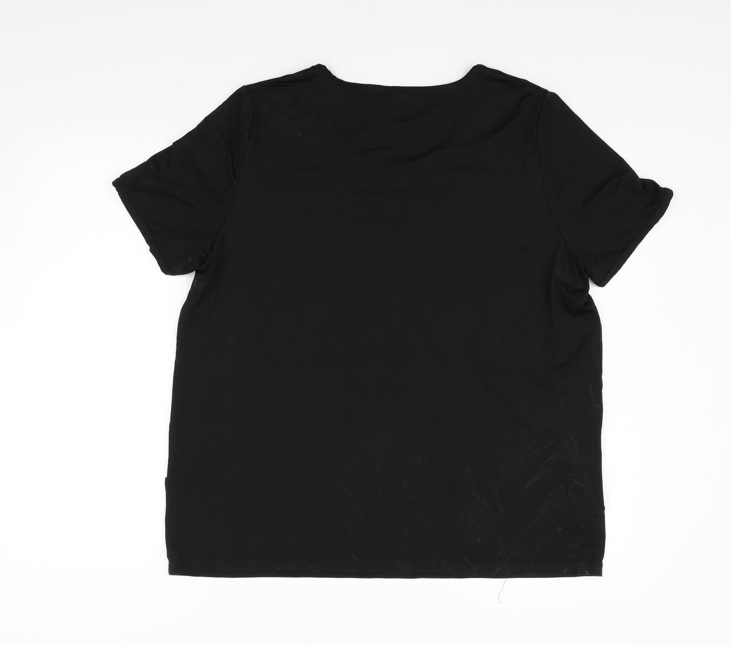 Womens UK Size L incorporatewear Black Basic Blouse
