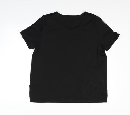 Womens UK Size L incorporatewear Black Basic Blouse