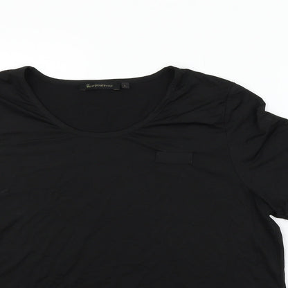 Womens UK Size L incorporatewear Black Basic Blouse