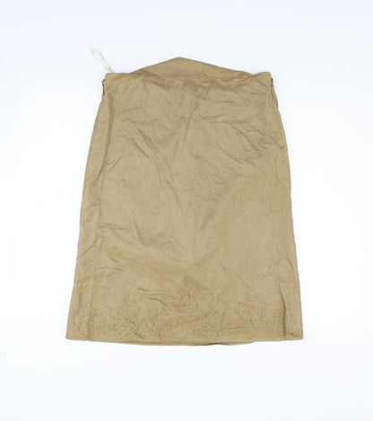 NEXT Womens Beige   Flare Skirt Size 12
