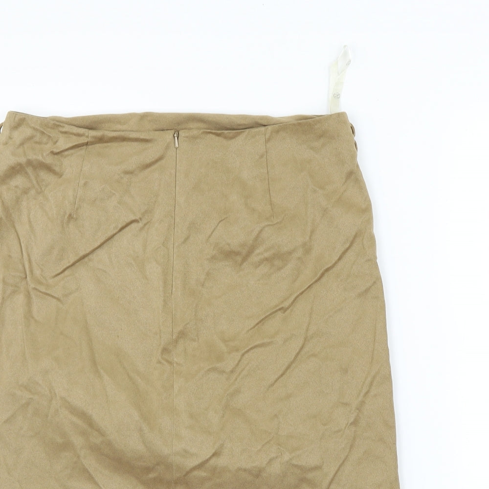 NEXT Womens Beige   Flare Skirt Size 12