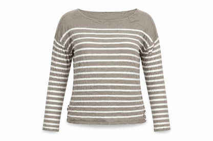 Mango Womens Beige Striped  Pullover Jumper Size S