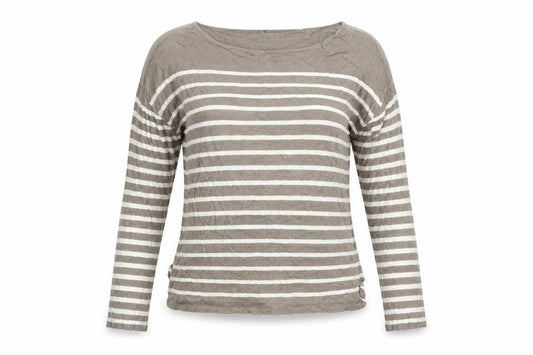 Mango Womens Beige Striped  Pullover Jumper Size S