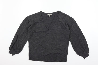 Additional front view of ASOS women’s grey jumper, size UK 8