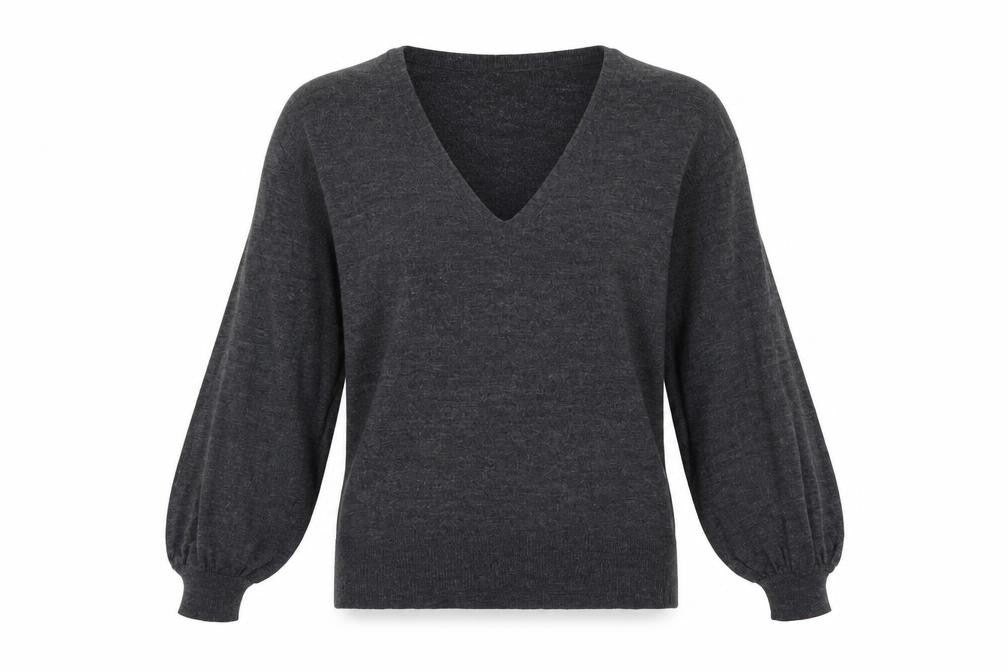 Front view of ASOS women’s grey jumper, size UK 8