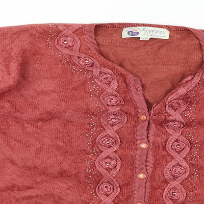 fragrance Womens Red   Cape Jumper Size M