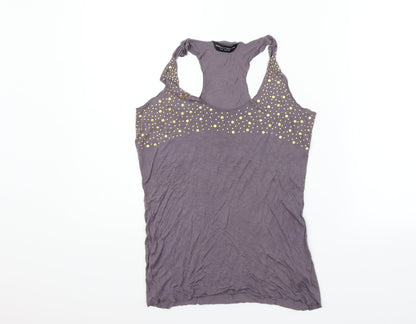 Womens UK Size 14 Dorothy Perkins Purple Basic Tank
