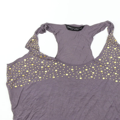 Womens UK Size 14 Dorothy Perkins Purple Basic Tank