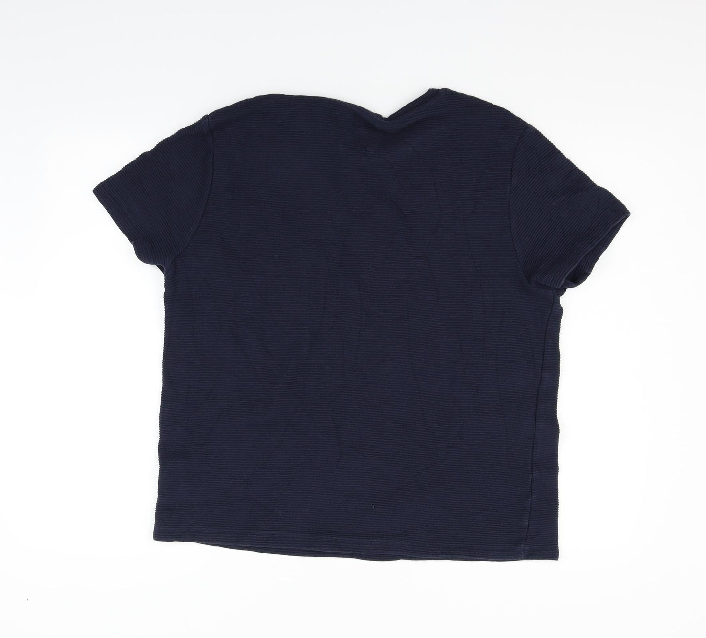 Womens UK Size XL Linea Blue Basic T-Shirt