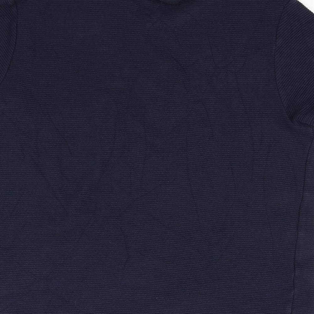 Womens UK Size XL Linea Blue Basic T-Shirt