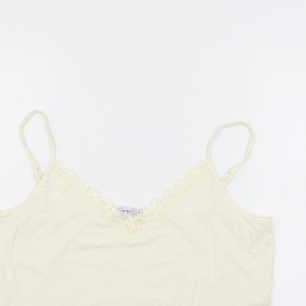 Damart Womens White   Basic Tank Size 20