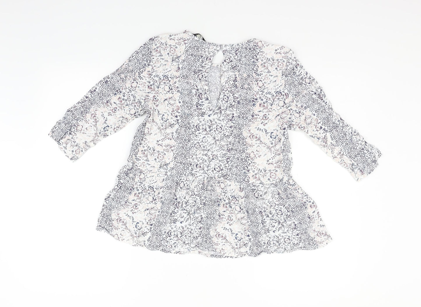 Womens UK Size 12 NEXT White Basic Blouse