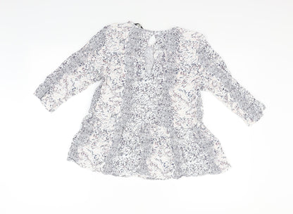 Womens UK Size 12 NEXT White Basic Blouse