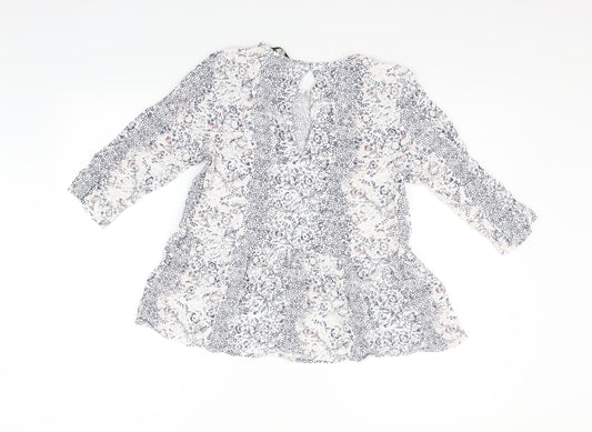 Womens UK Size 12 NEXT White Basic Blouse