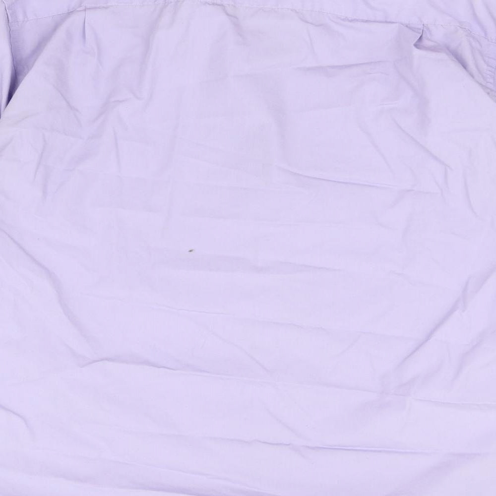 George Mens Purple    Button-Up Size 17