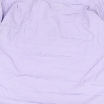 George Mens Purple    Button-Up Size 17